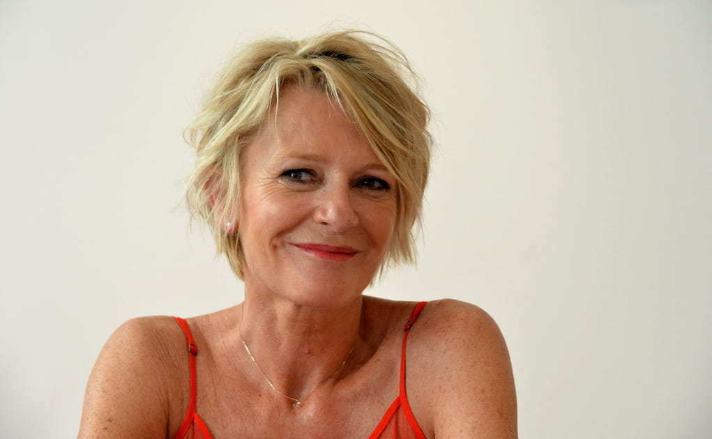 Le rouge &agrave; l&egrave;vres orang&eacute; de Sophie Davant