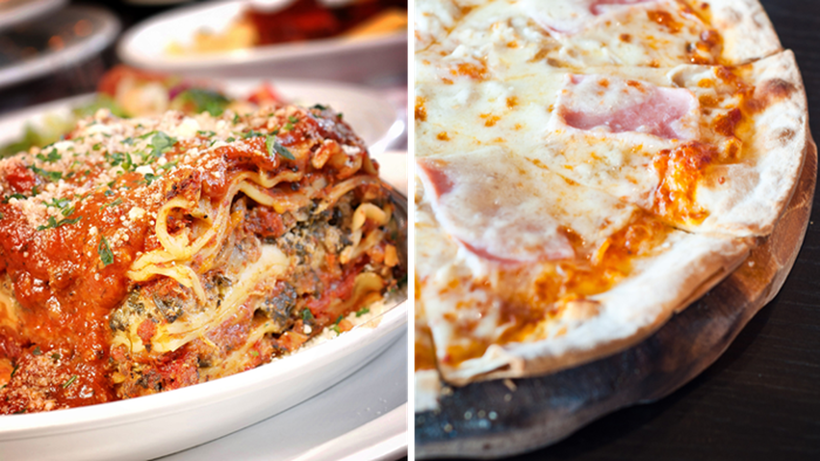 Lasagnes ou pizza jambon/fromage ?