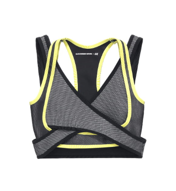 La brassière fluo de cyclisme