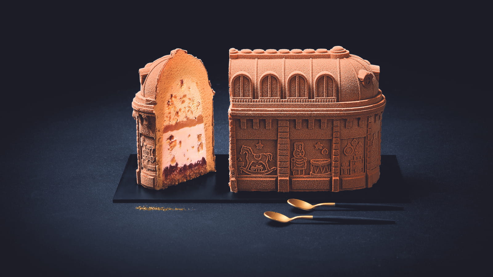 Bûche Vitrine de Noël de Thiriet