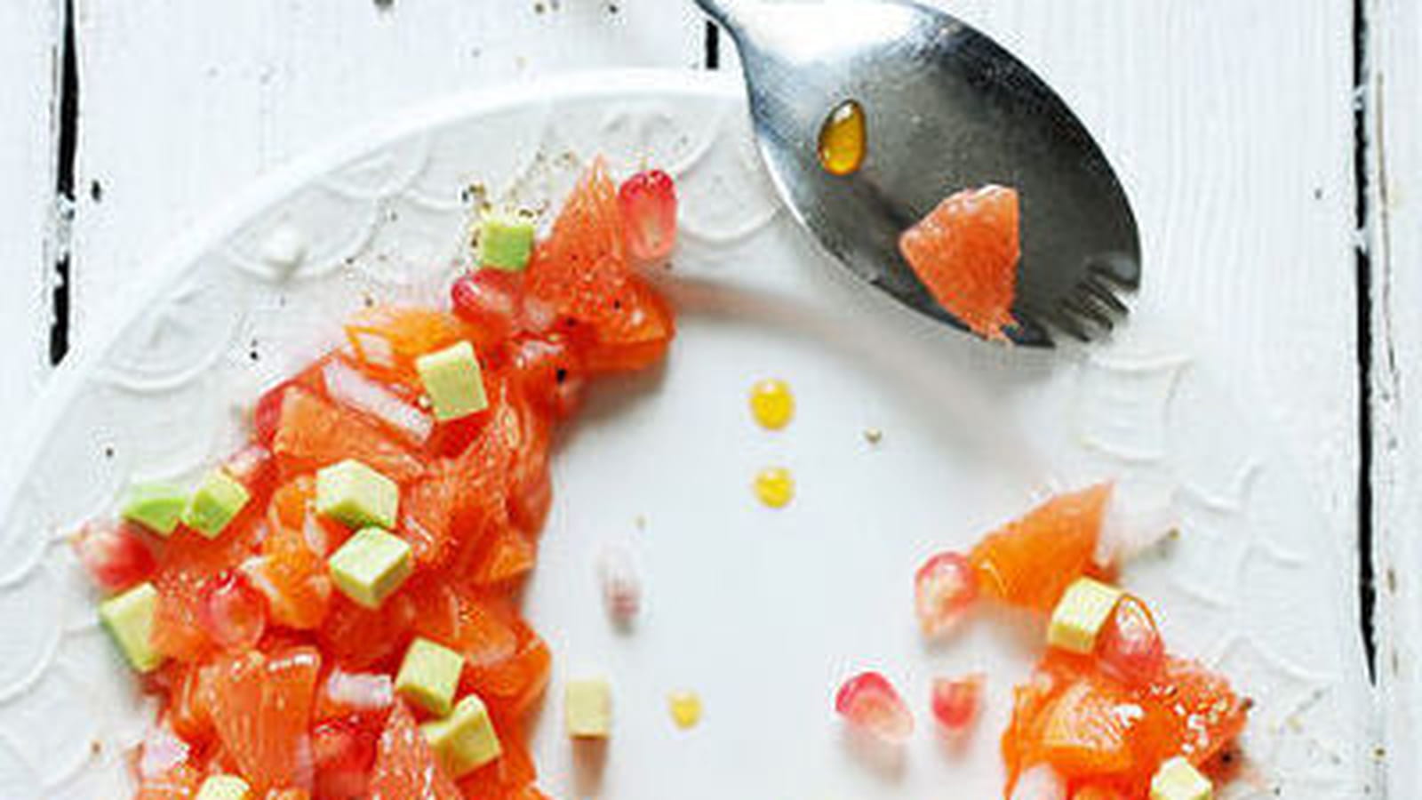 Tartare de saumon au pamplemousse