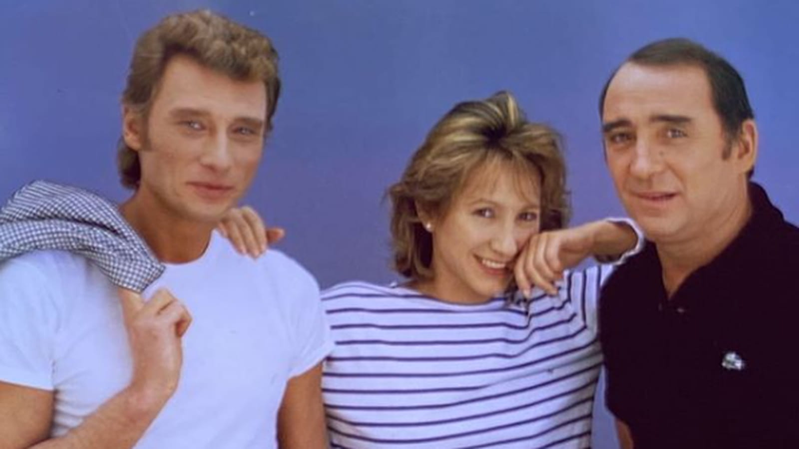 Johnny Hallyday, Nathalie Baye et Claude Brasseur