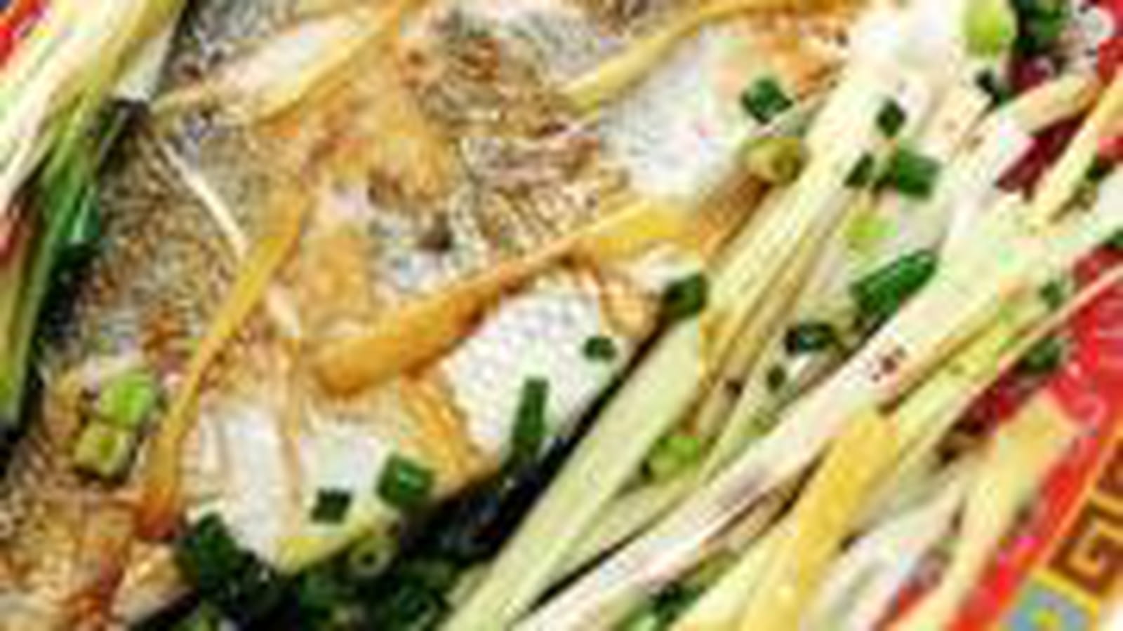 Poisson vapeur, gingembre et ciboule