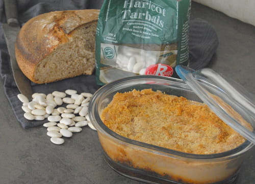 Parmentier de haricots tarbais au confit de canard