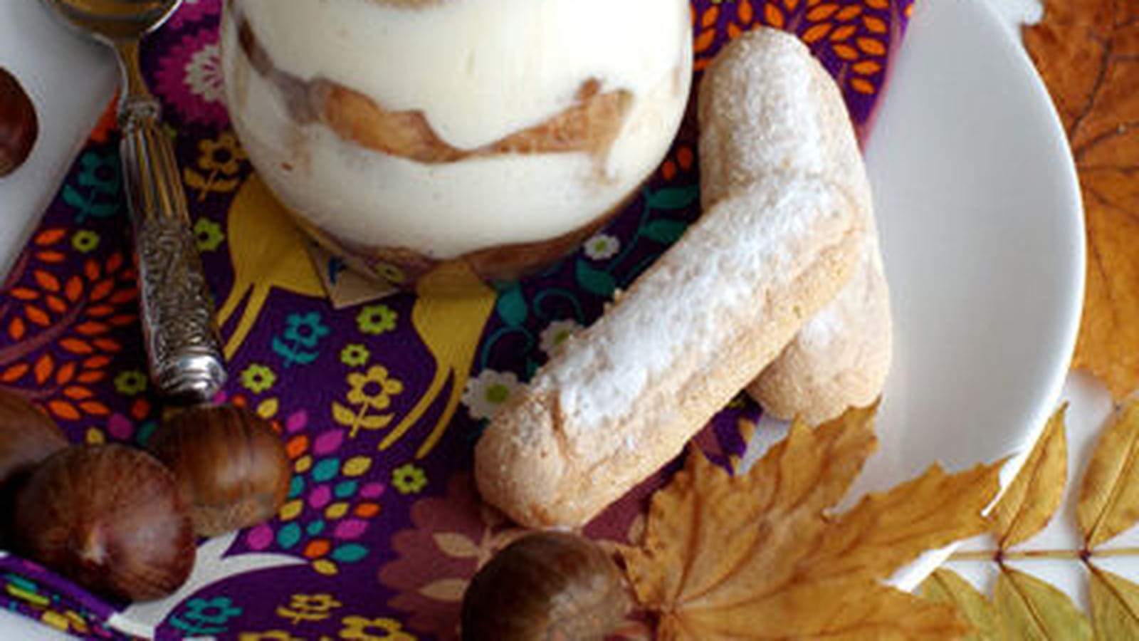 Tiramisu automnal à la crème de marrons