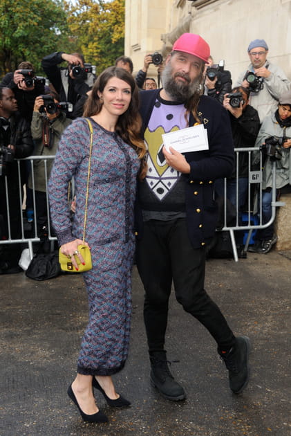 Sébastien Tellier et Amandine de la Richardière au défilé Chanel