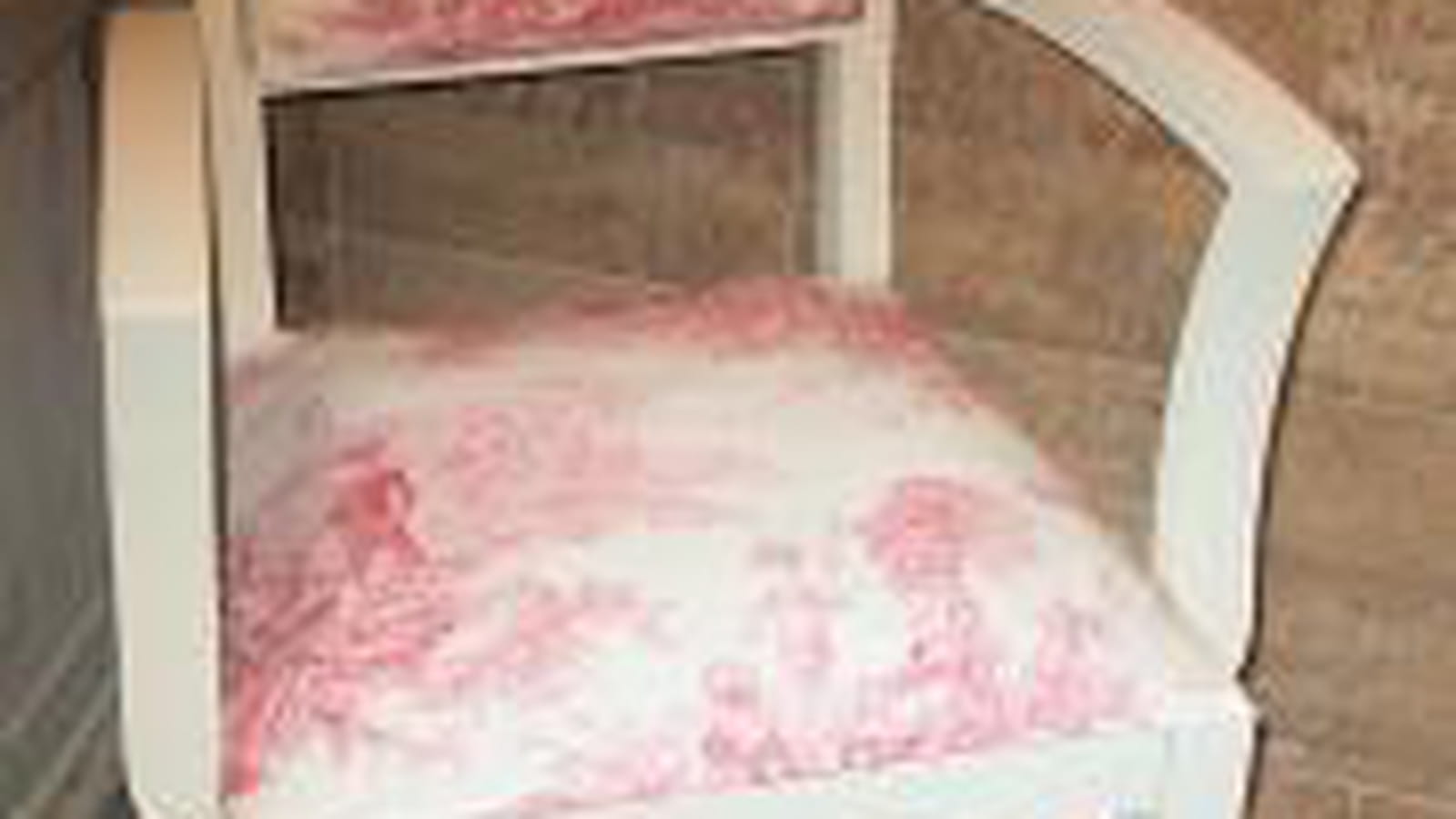 Fauteuil toile de Jouy