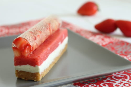 d'entremets fraises au poivre Sichuan