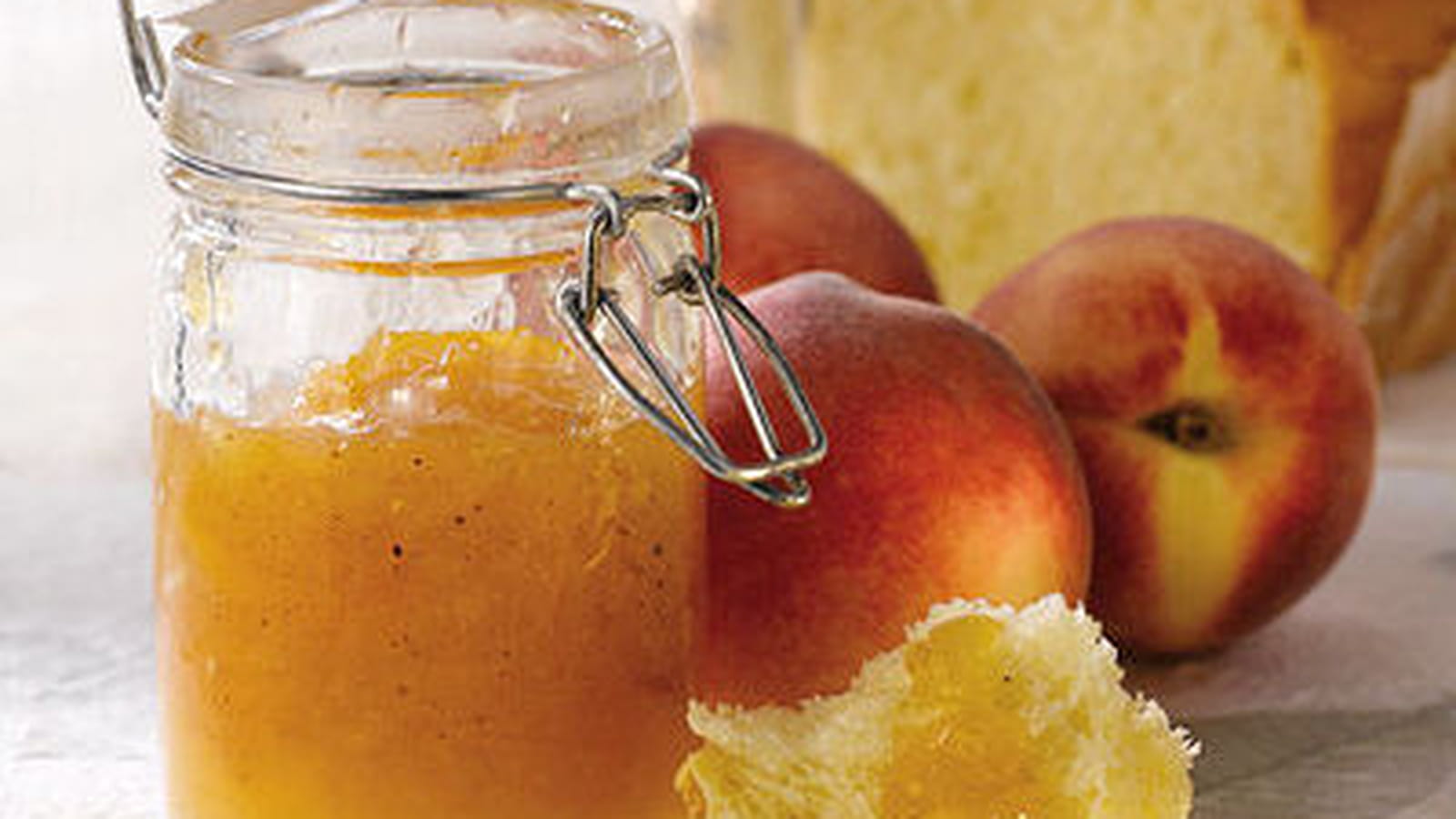 Confiture de pêches aux épices douces et au gingembre