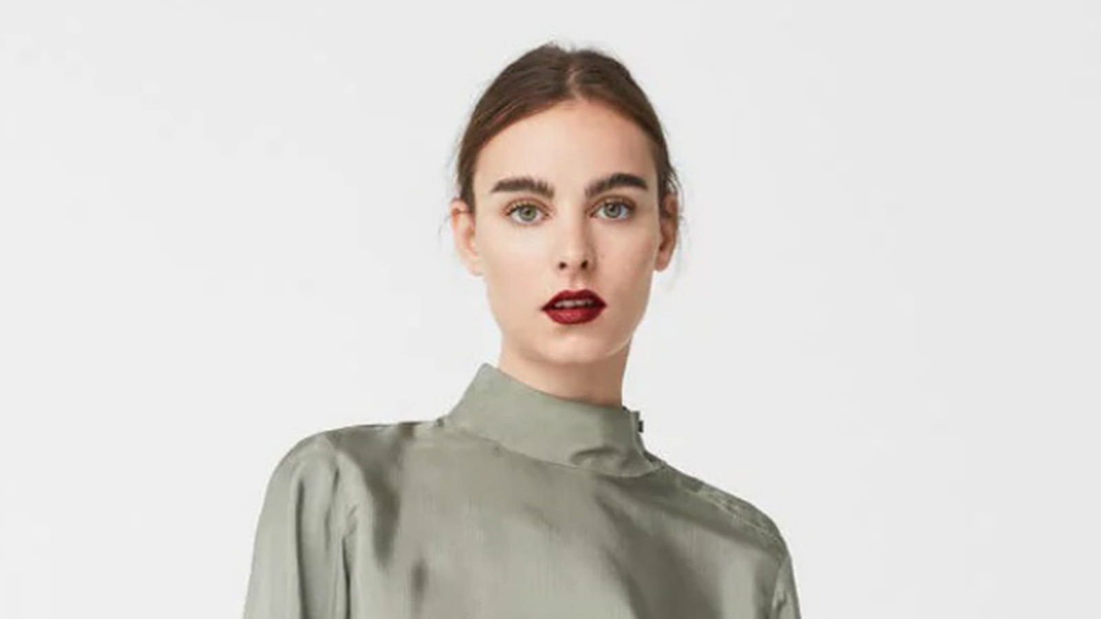 Blouse satinée