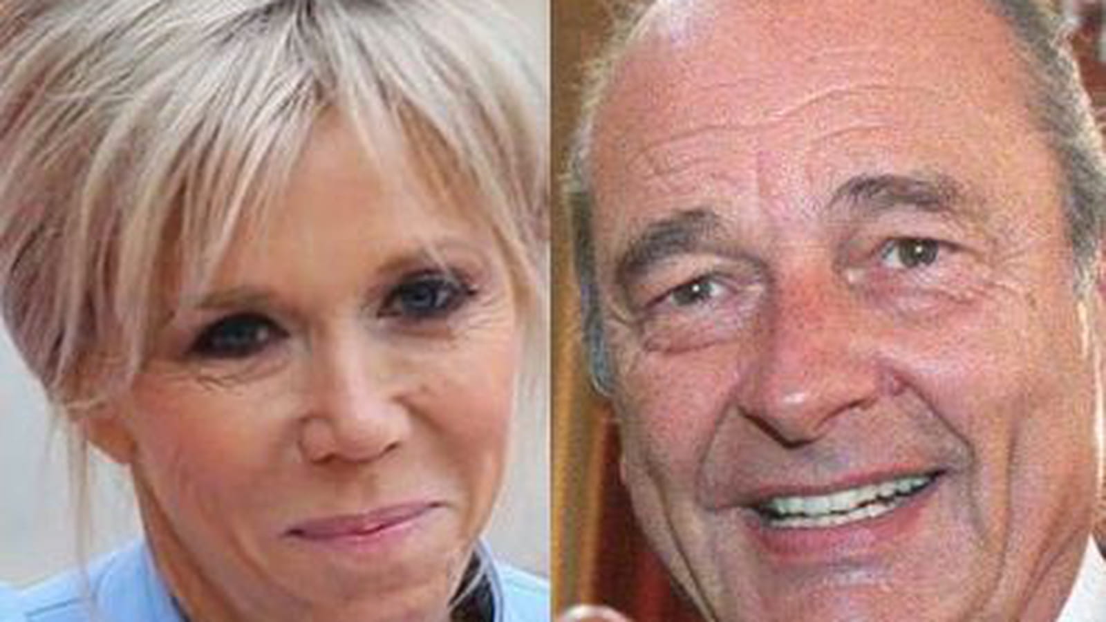 Brigitte Macron et Jacques Chirac