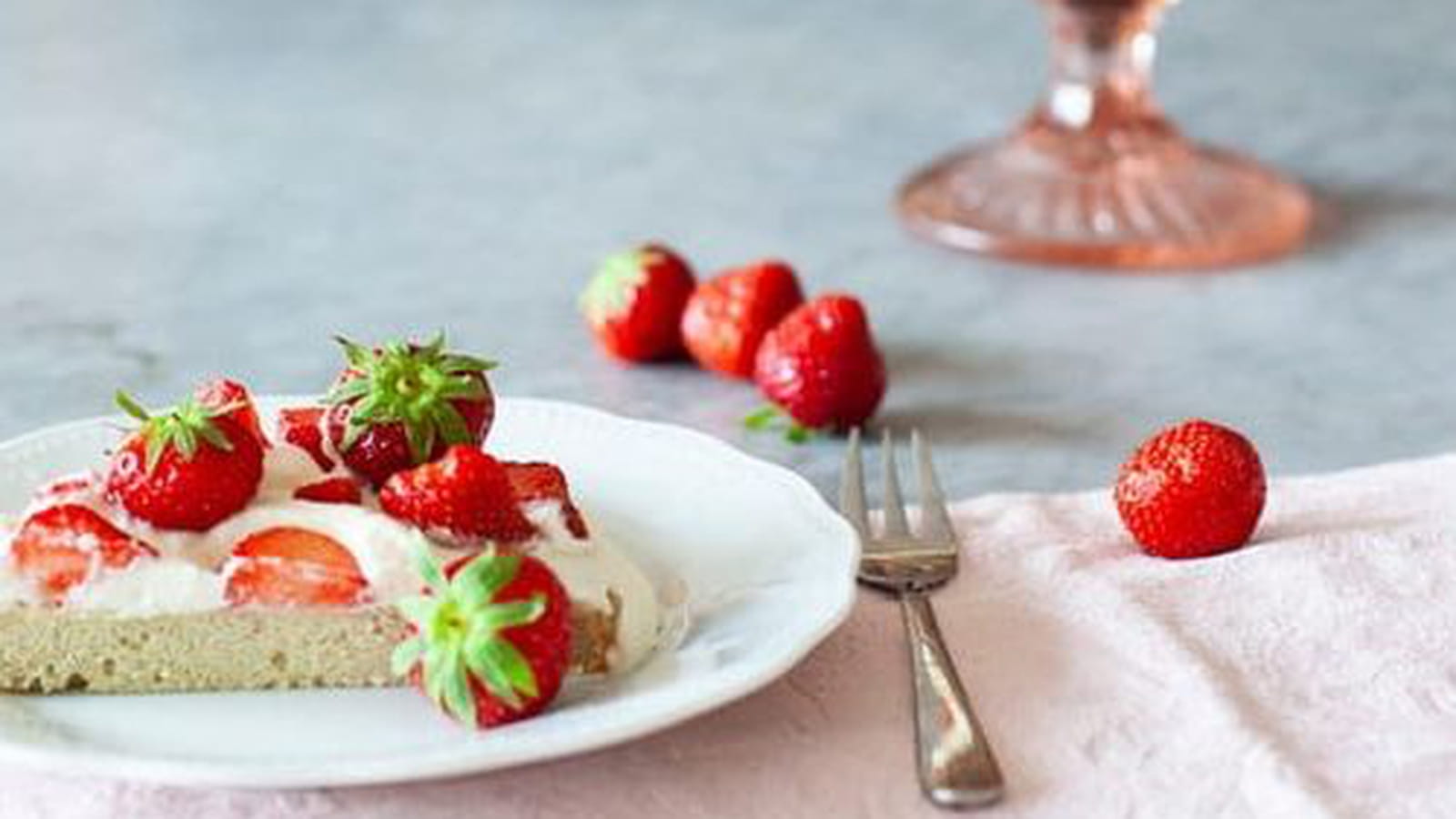 Gâteau fraises & chantilly sans gluten