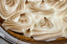 Tarte à la rhubarbe meringuée : Etape 2