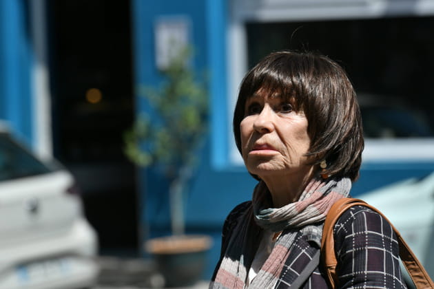 Dani&egrave;le &Eacute;venou vue aux obs&egrave;ques de Sophie Garel