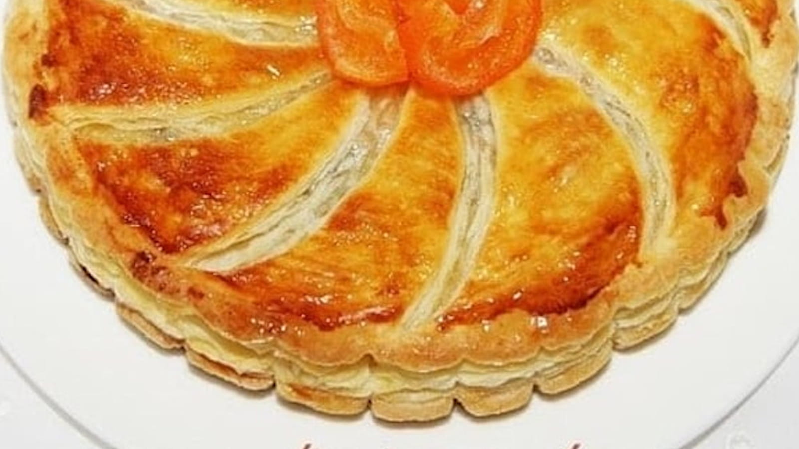 Galette des rois au lemon curd et clémentines confites