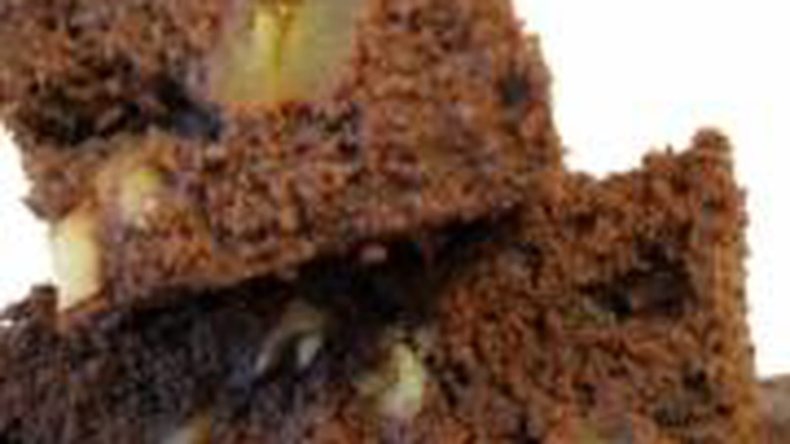 Dark brownies abricots secs et noix