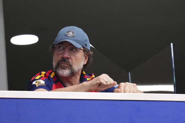 Javier Bardem concentr&eacute; lors de la demi finale France-Espagne