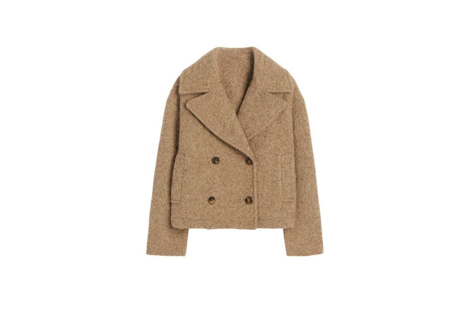 Manteau beige court, Humility