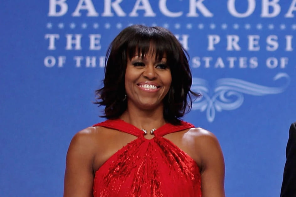 Le carr&eacute; lisse de Michelle Obama