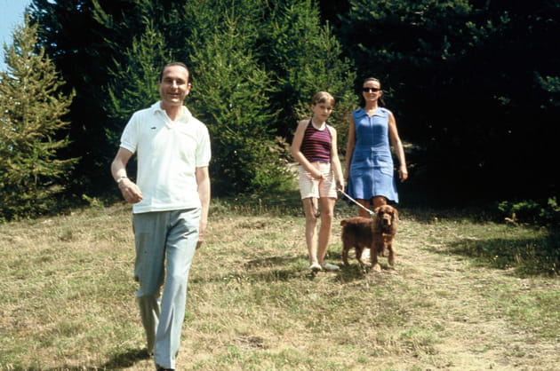 Jacques, Bernadette et Claude Chirac sur la Côte d'Azur