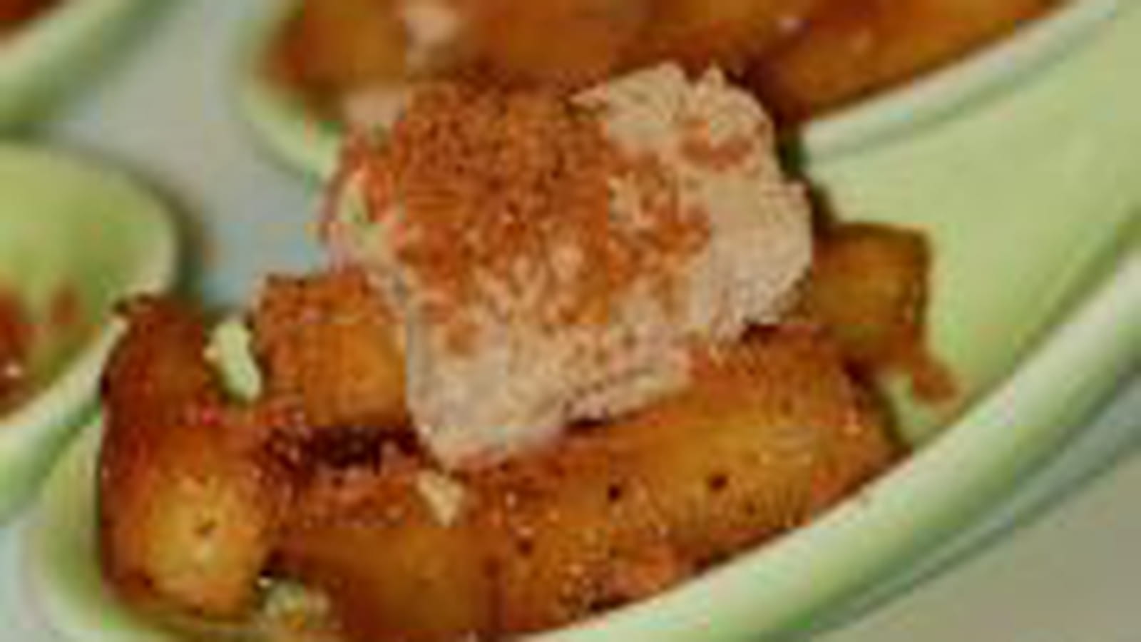 Cuillères pommes-foie gras