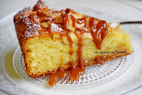 Gâteau yaourt aux pommes de l'académie du goût