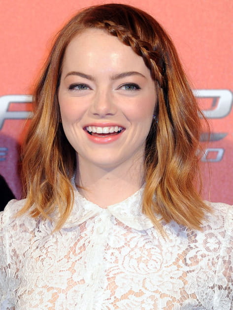 La tresse discr&egrave;te d'Emma Stone