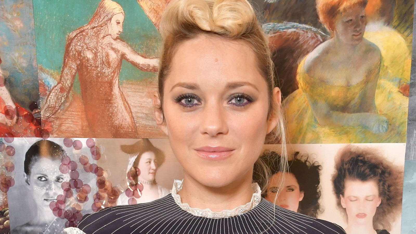 Marion Cotillard maquillée de noir