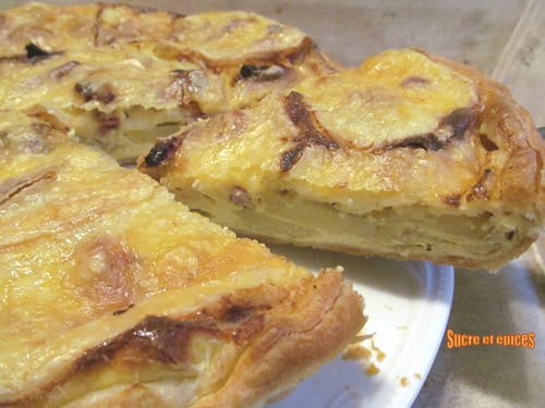 Tarte salée façon raclette