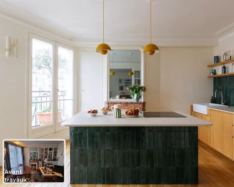 Avant-apr&egrave;s&nbsp;: rajeunir cet appartement d&eacute;mod&eacute; tout en pr&eacute;servant le charme de l'ancien