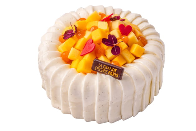 Le g&acirc;teau vanille mangue - La Grande &Eacute;picerie de Paris