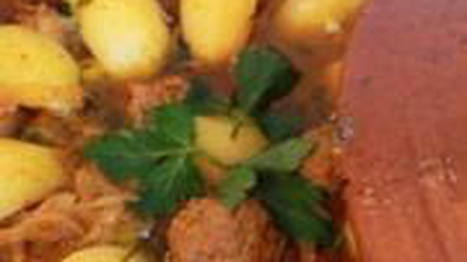 Tajine de kefta aux citrons confits et aux olives