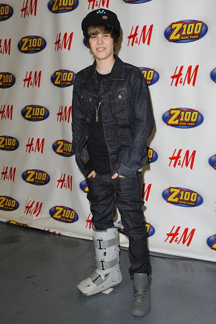 Justin Bieber en total look denim