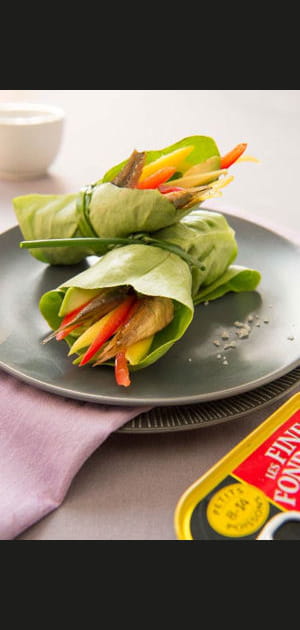 Mini wraps fra&icirc;cheur aux fines fondantes