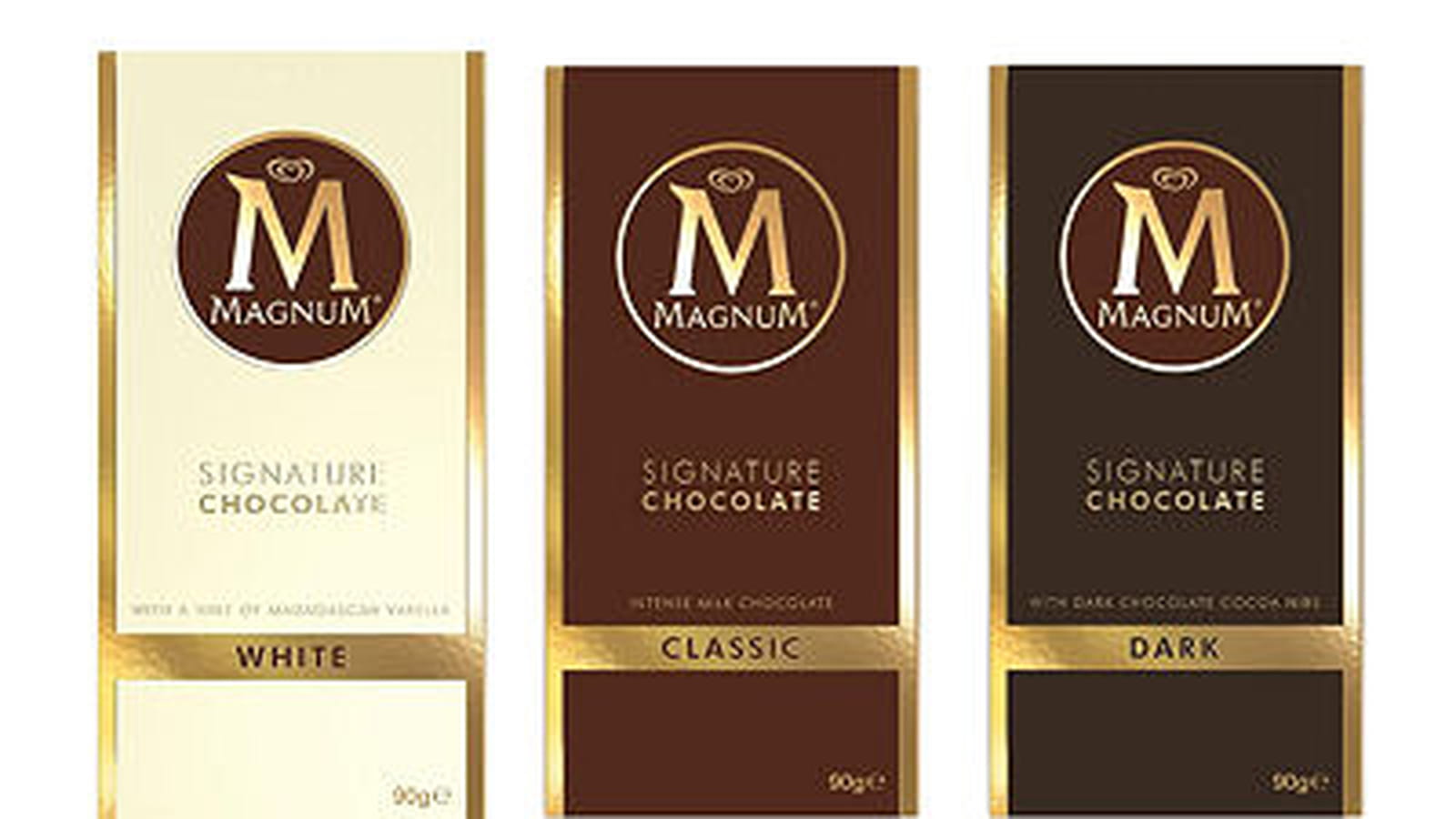 Collection de chocolats Magnum
