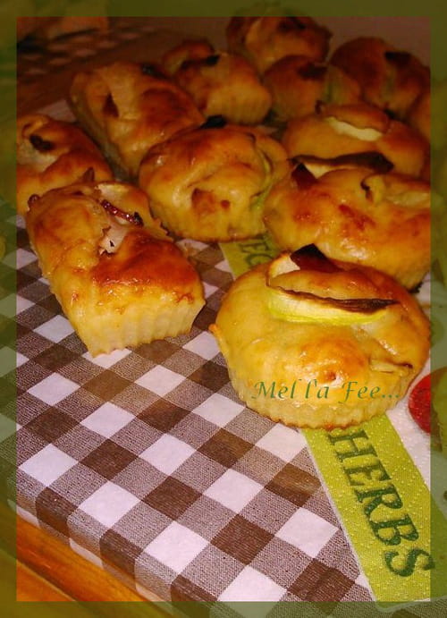 Minis cakes courgette et chorizo