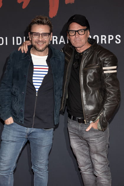 Jeanfi Janssens et Laurent Baffie : les amis se retrouvent à l'avant-première de "Monsieur Aznavour"