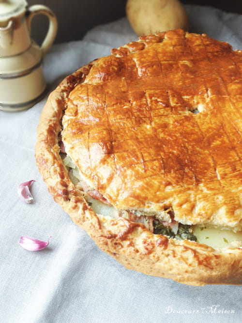 Pâté de pommes de terre au lard