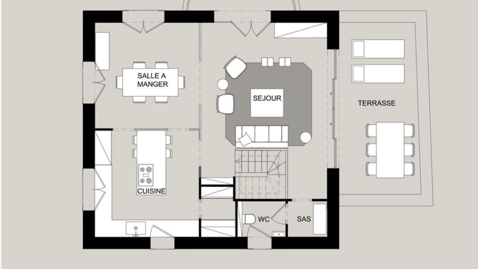 Plan R+1 projet 