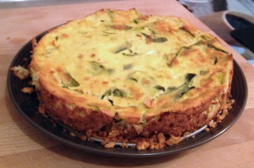 Cheesecake chèvre courgettes