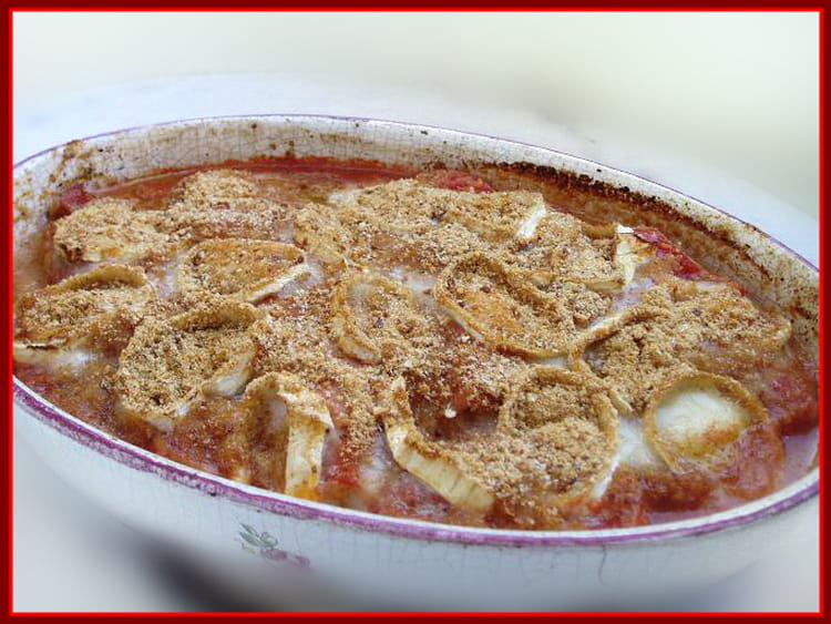 Recette Endives à la tomate et au chèvre