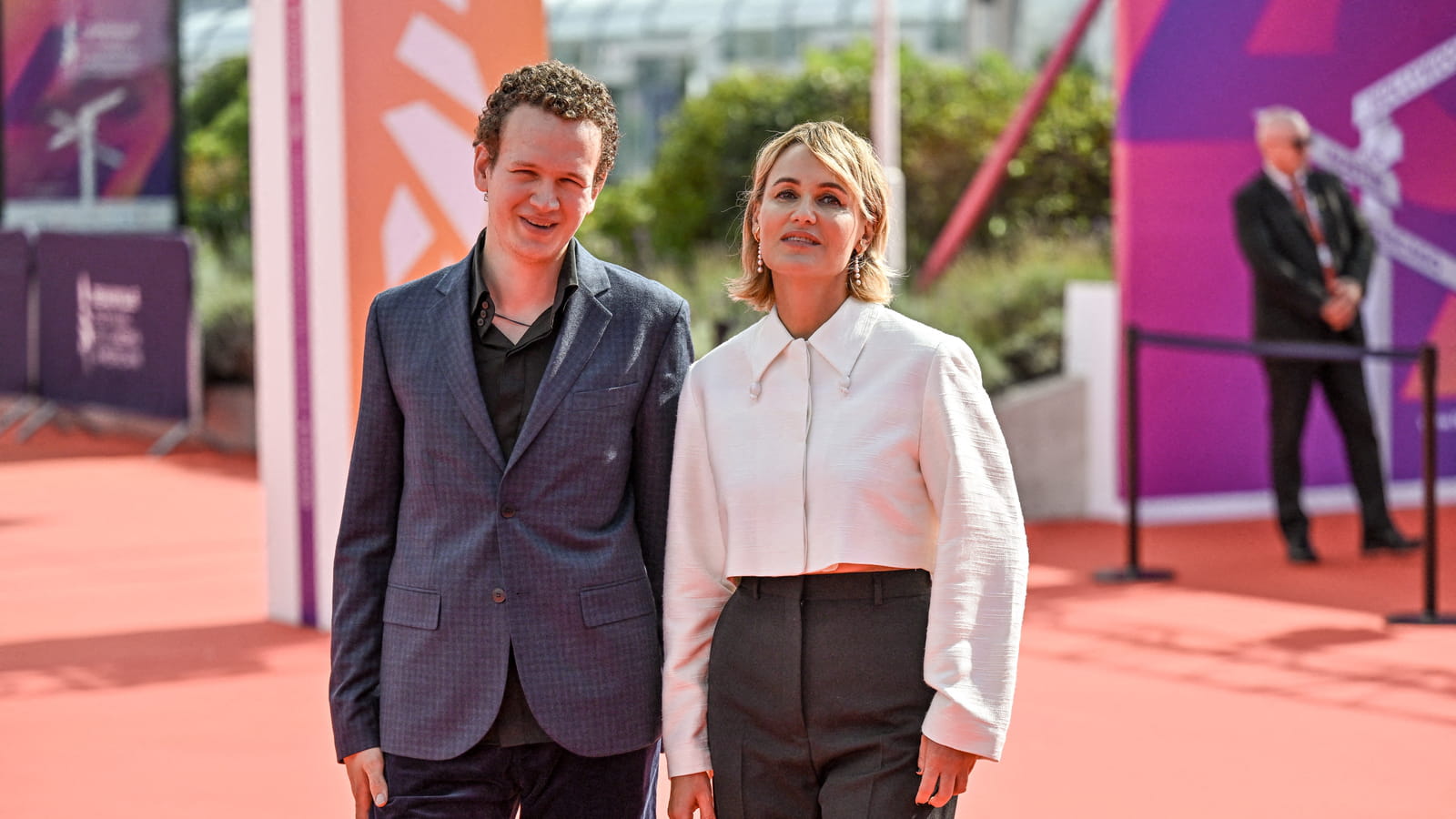 Judith Godrèche et son fils Noé Boon