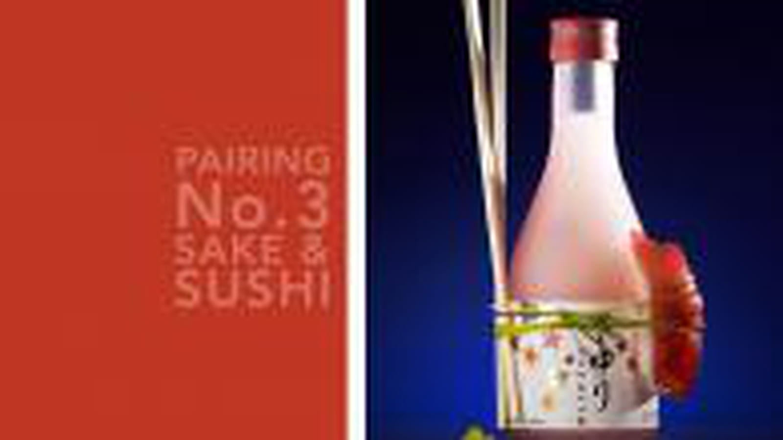Saké et sushi