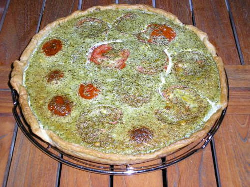 Tarte provençale au chèvre