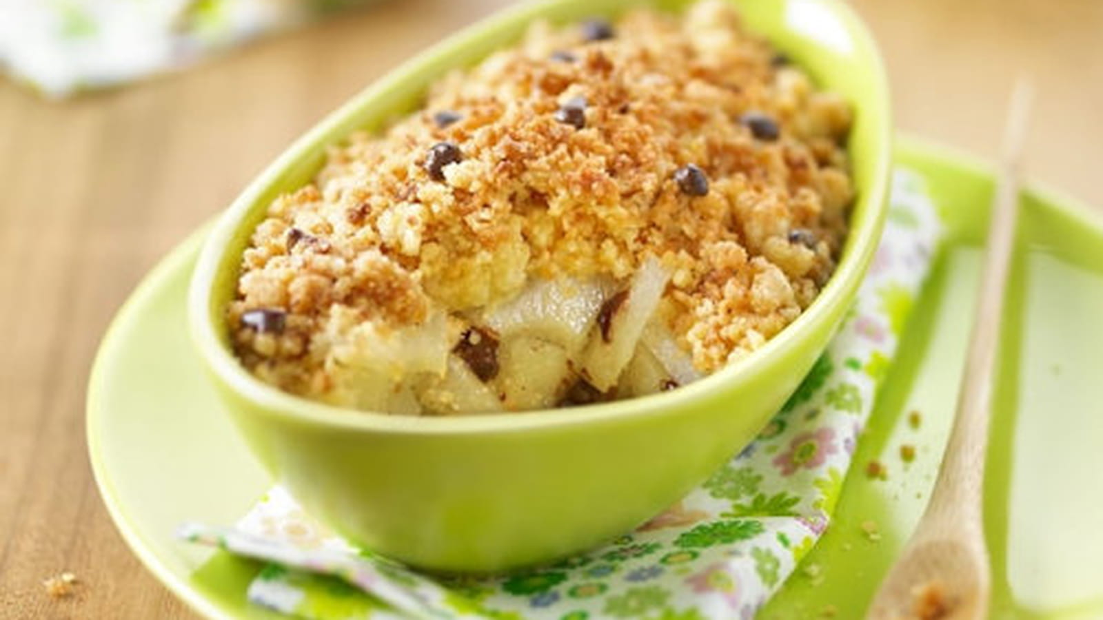 Crumble Poire et Chocolat