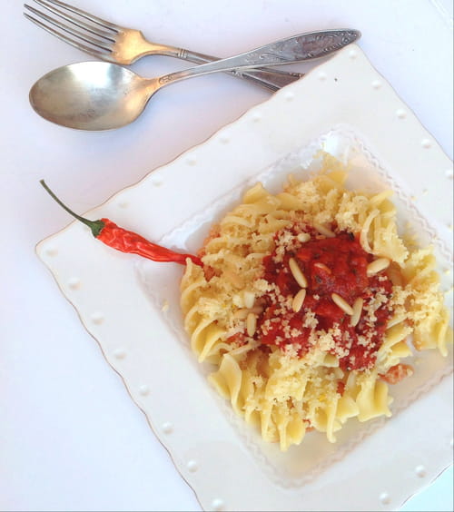 Pâtes à la sauce arrabiata