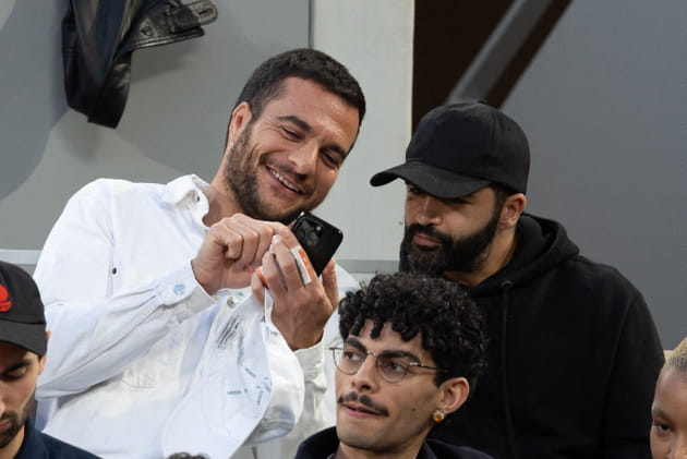 Amir s'est rendu à Roland-Garros avec son ami, le parolier Nazim Khaled