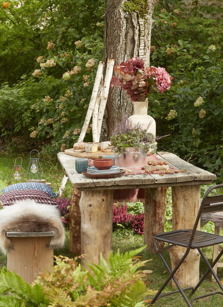 Une table automnale au jardin