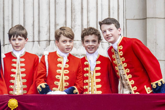 Le prince George et ses boys au couronnement