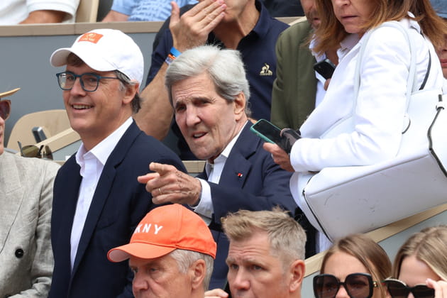 L'ex-secrétaire d'Etat américain John Kerry : un détour par Roland-Garros après son dîner avec Joe Biden